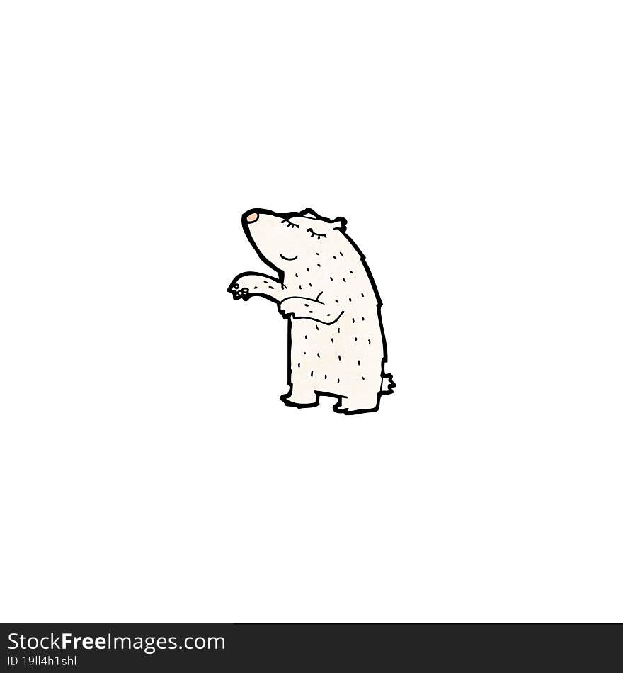 cartoon polar bear