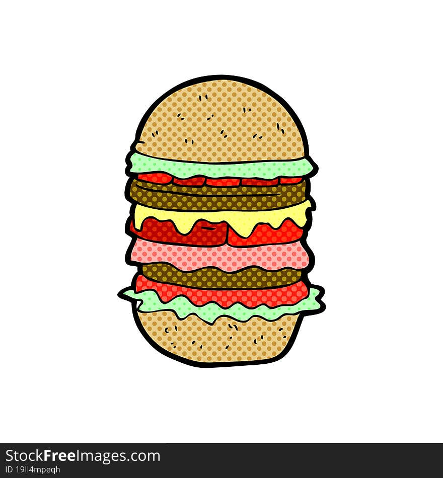 Cartoon Amazing Burger