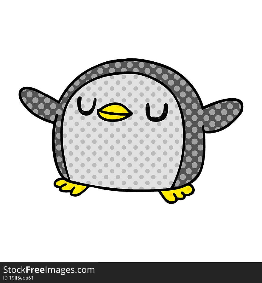 cartoon kawaii of a cute penguin