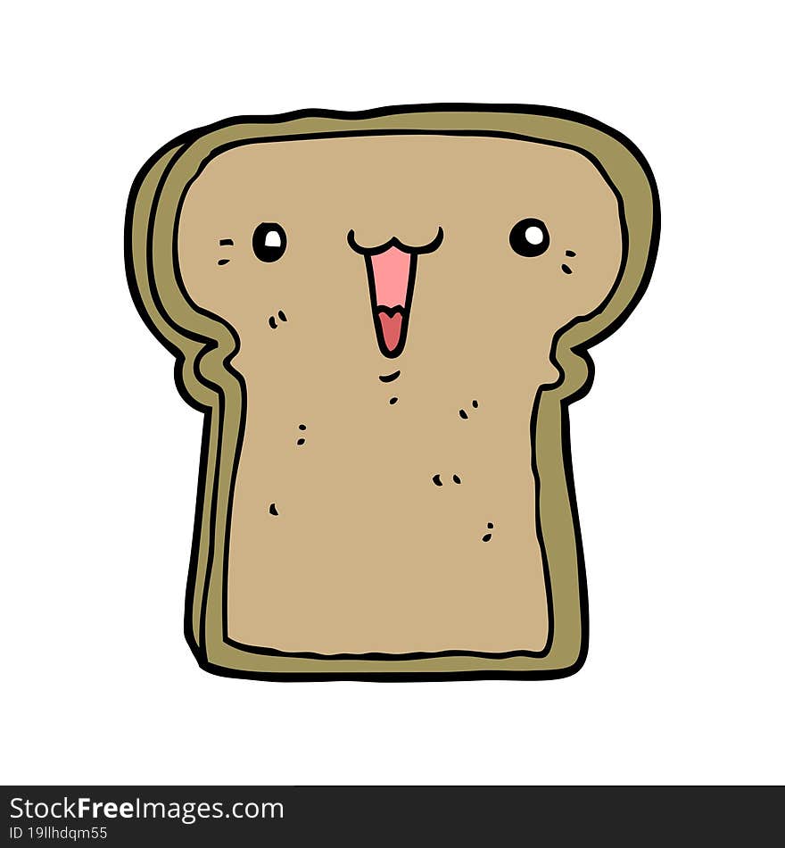 Cute Cartoon Toast