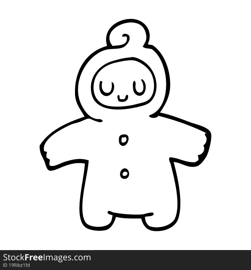 Line Drawing Cartoon Human Baby