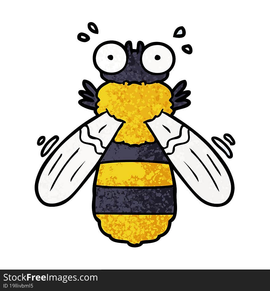 cartoon bee. cartoon bee