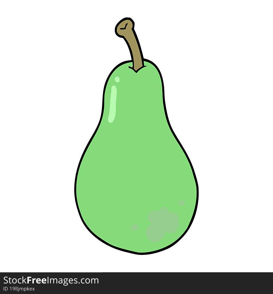 Cartoon Pear