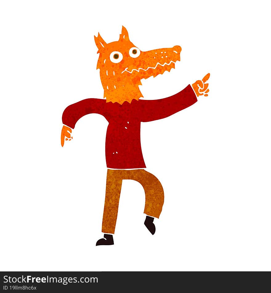 cartoon fox man