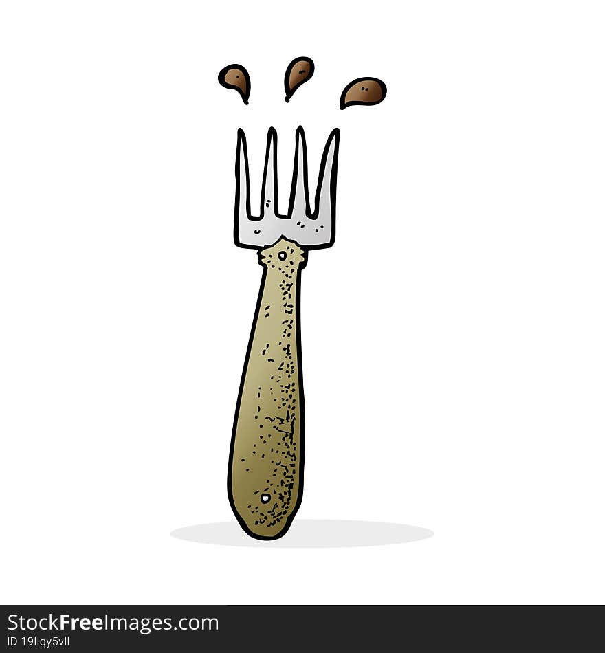 cartoon fork