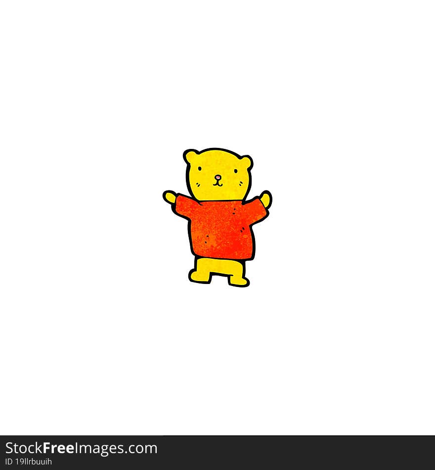 cartoon little teddy bear