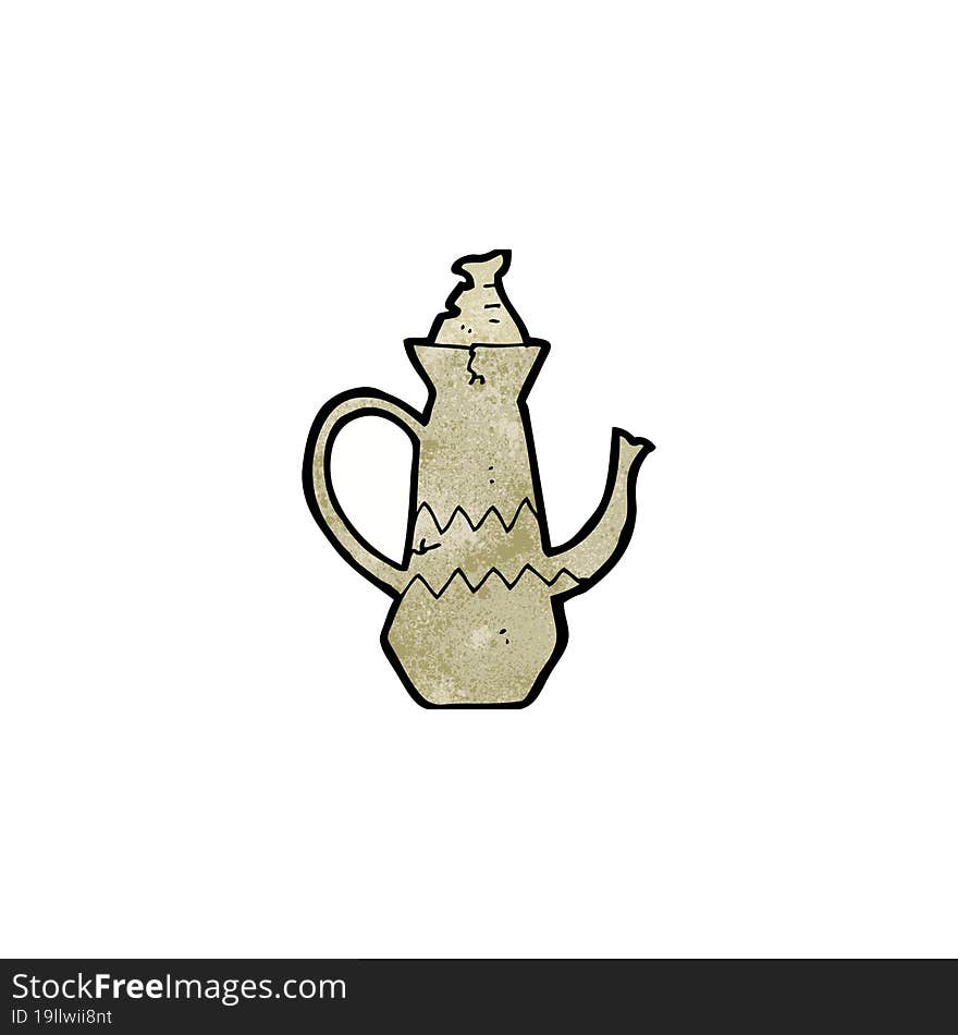 cartoon coffee pot