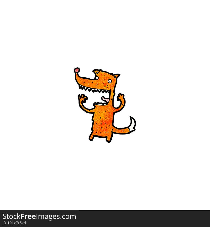 funny cartoon fox