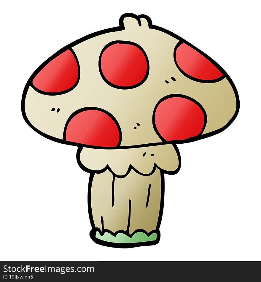 Cartoon Doodle Toadstool