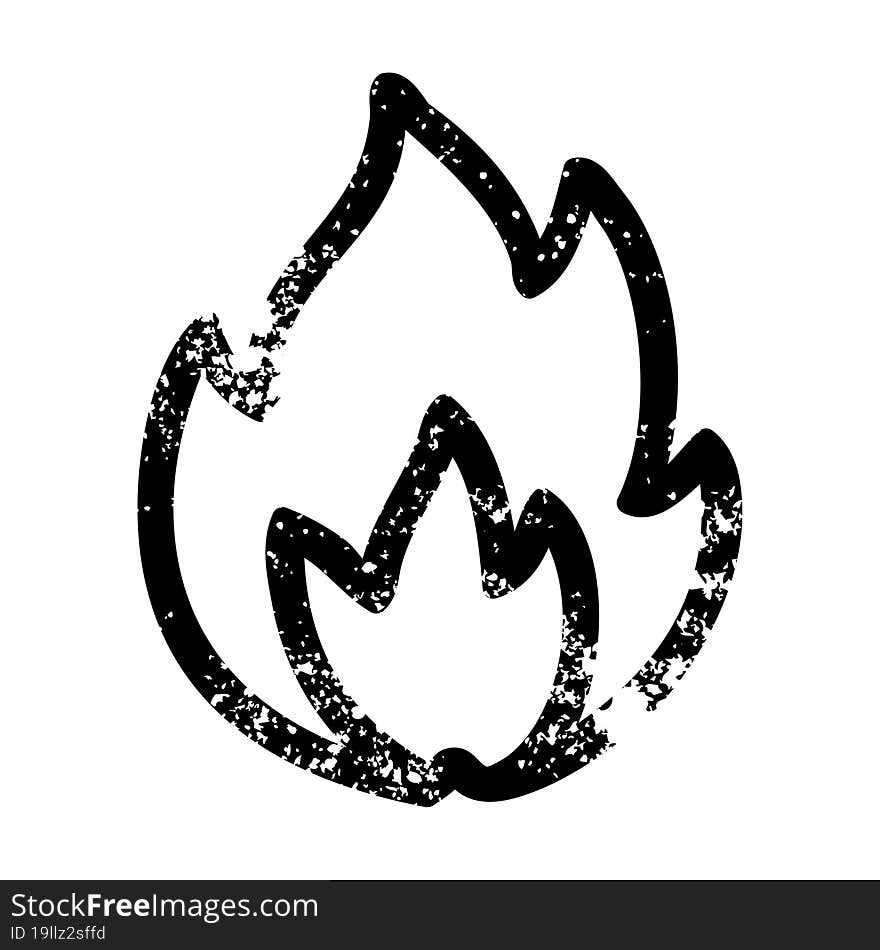 simple flame icon symbol