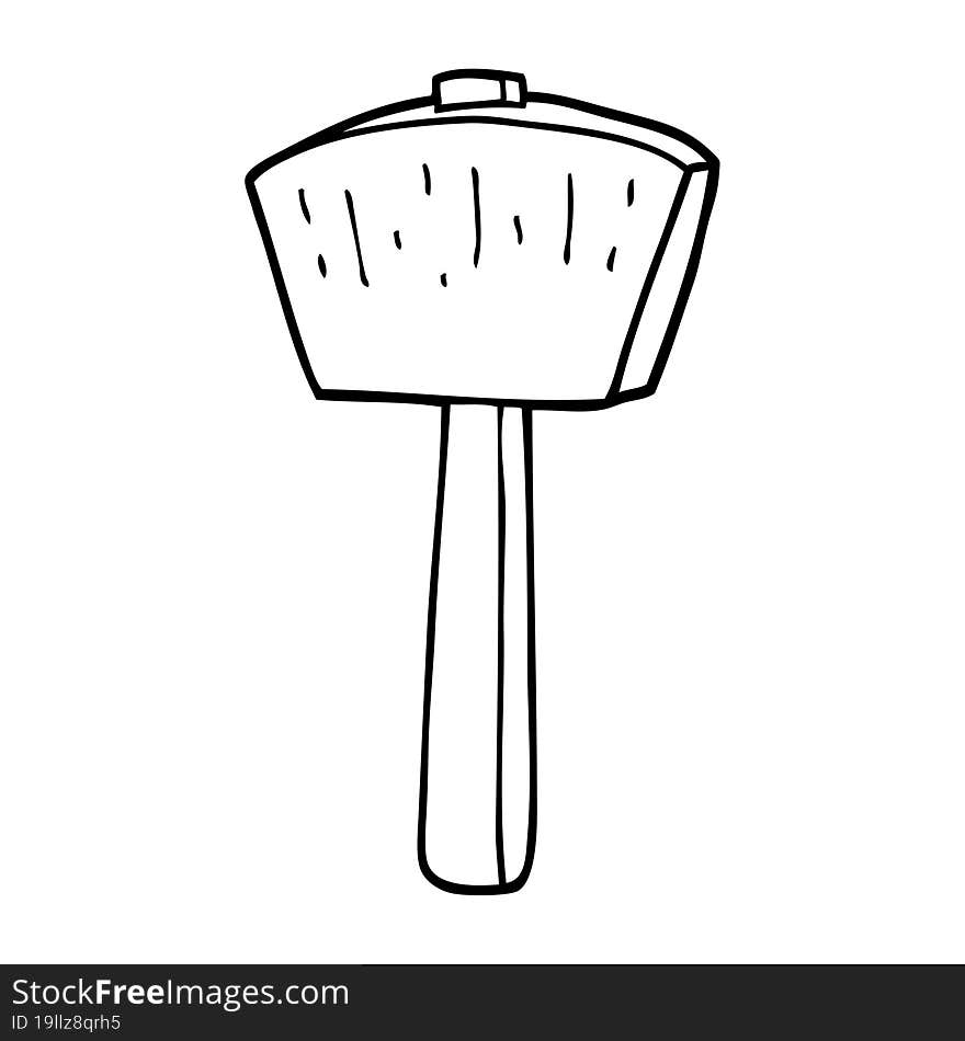 cartoon mallet