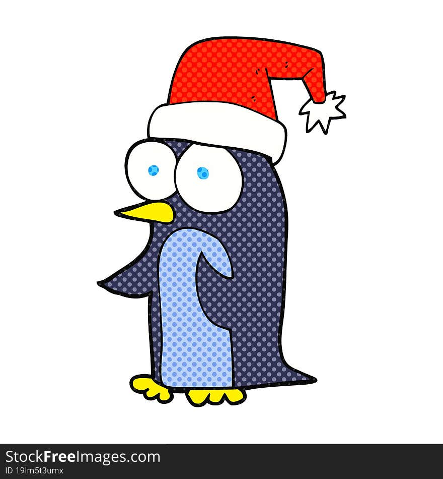 Cartoon Christmas Penguin