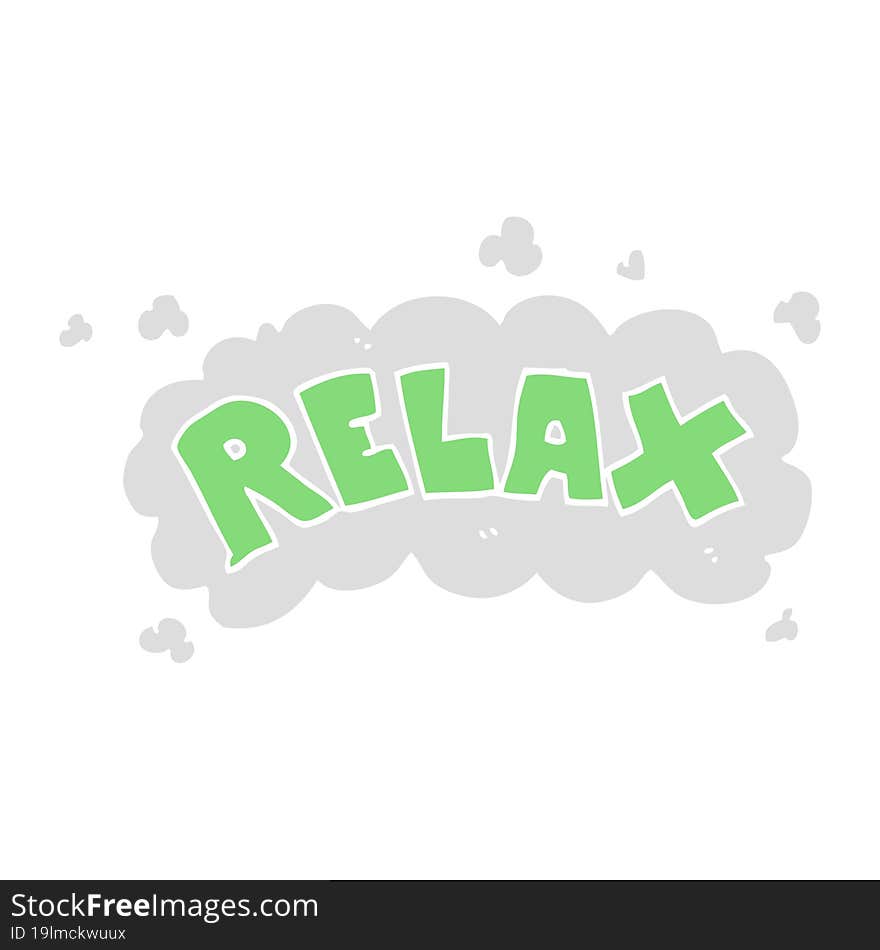 cartoon doodle relax symbol