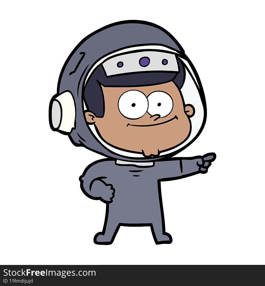 happy astronaut cartoon. happy astronaut cartoon