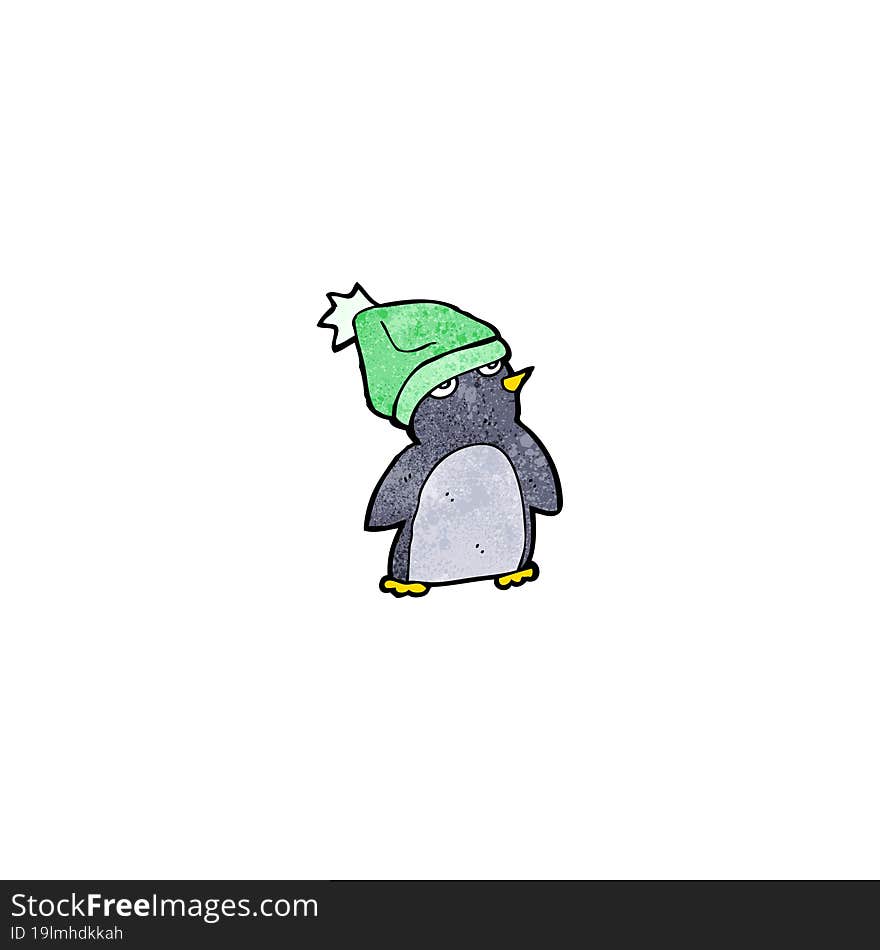 cute christmas penguin