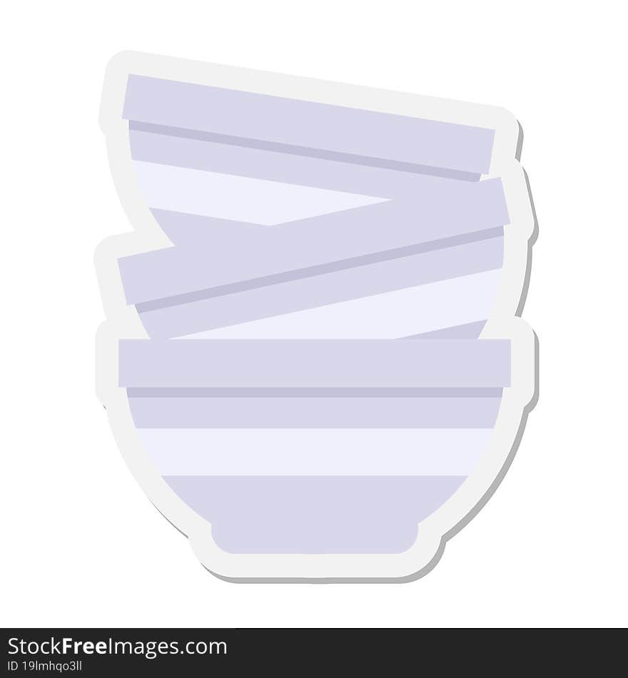 stack of bowls sticker