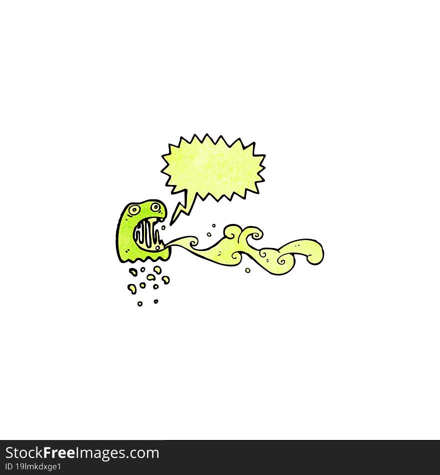 Cartoon Slimy Ghost