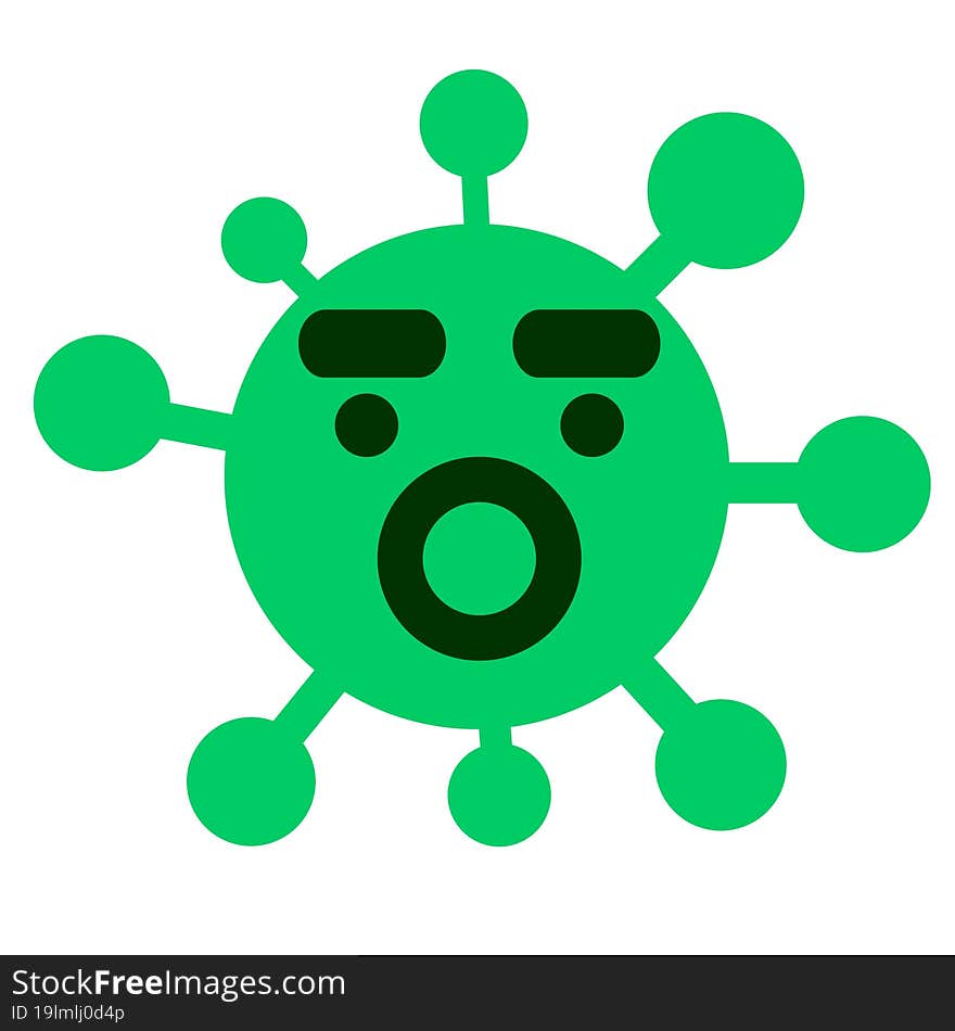 shocked annoyed virus