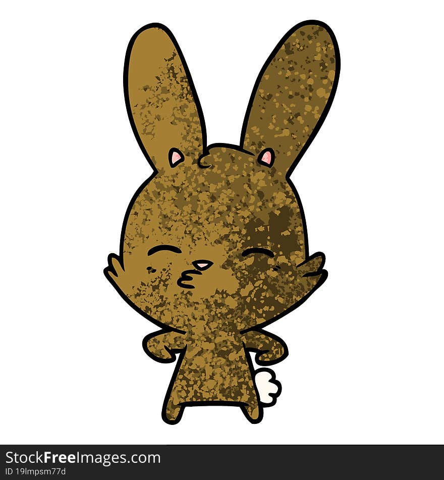 curious bunny cartoon. curious bunny cartoon