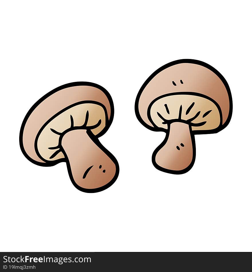 Cartoon Doodle Mushrooms