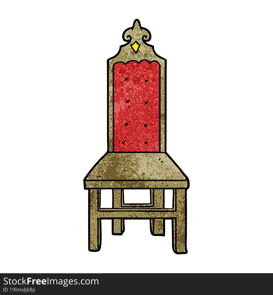 fancy cartoon chair. fancy cartoon chair