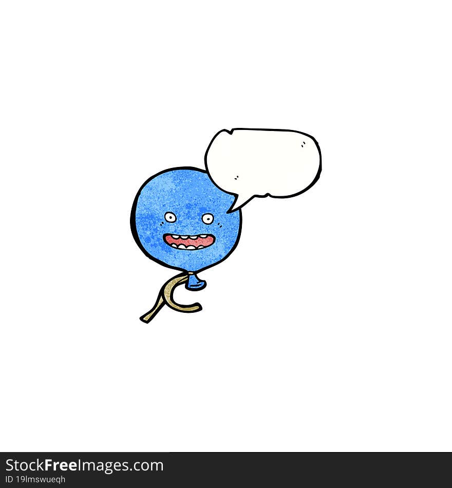 floating balloon cartoon character