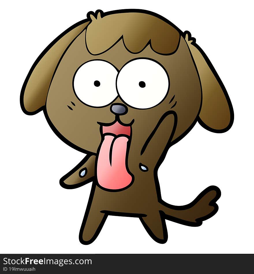 cute cartoon dog. cute cartoon dog