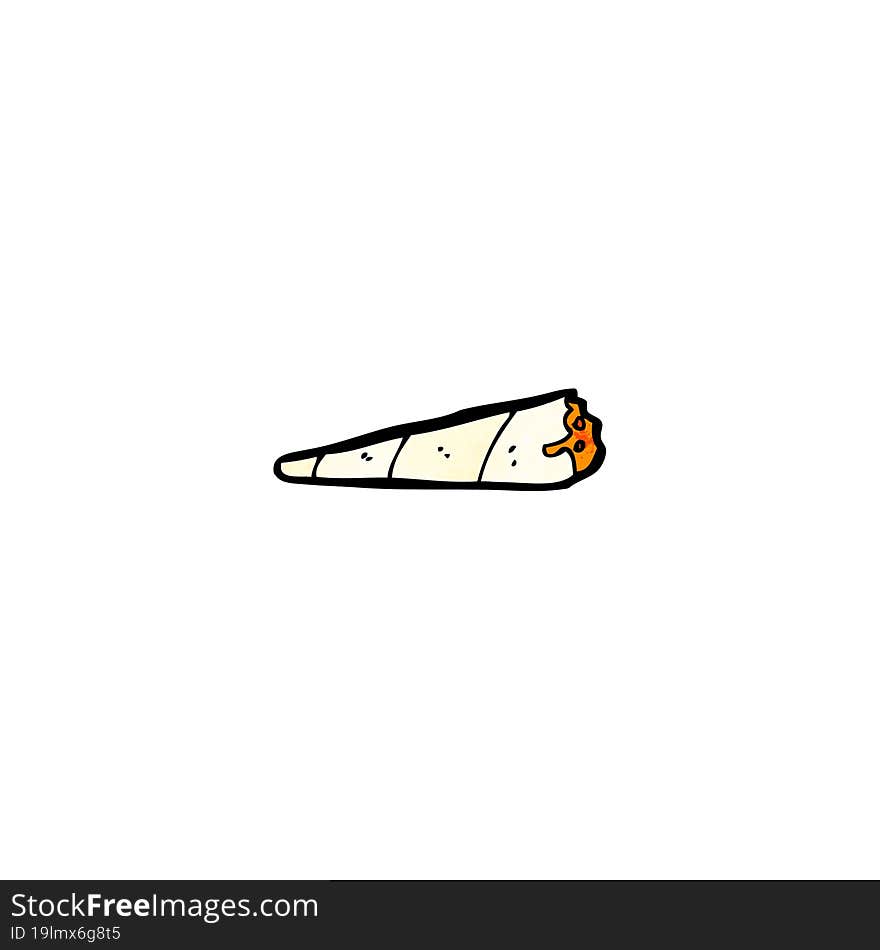 cartoon marijuana cigarette