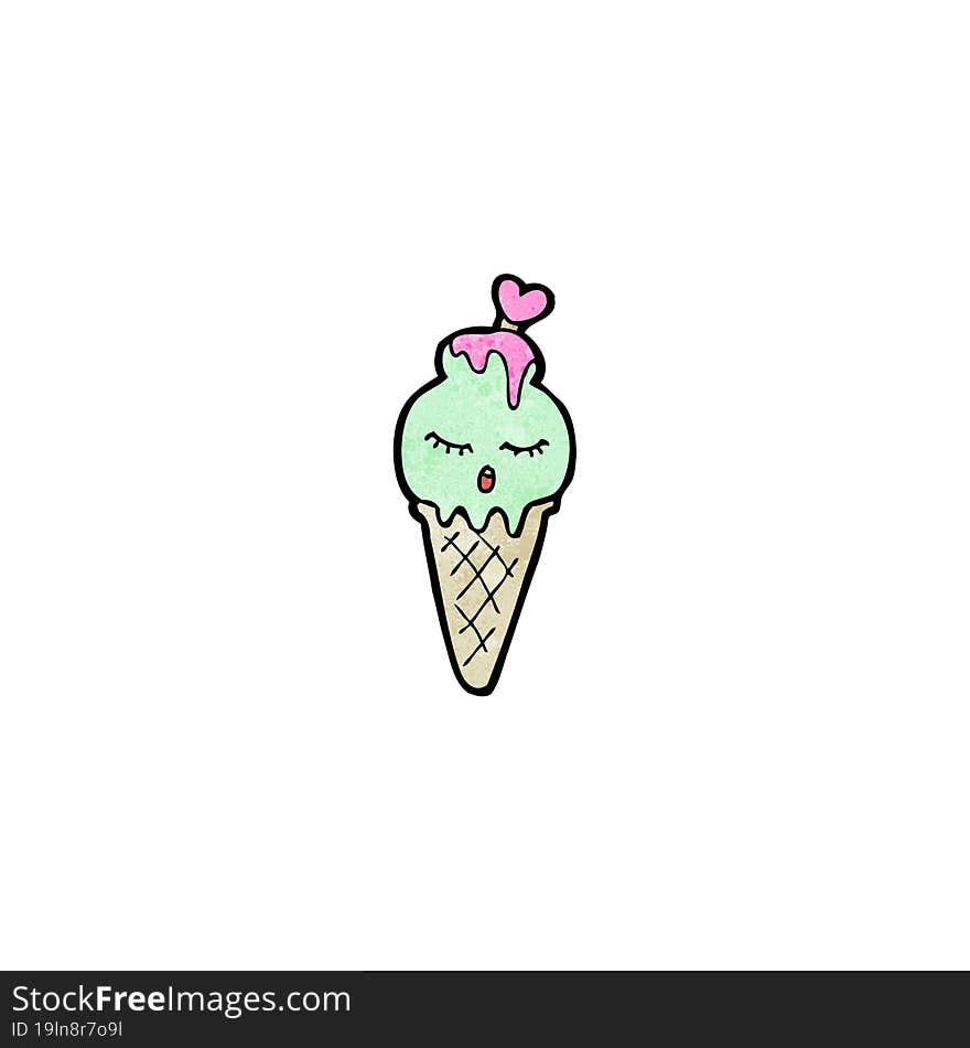 cartoon ice cream