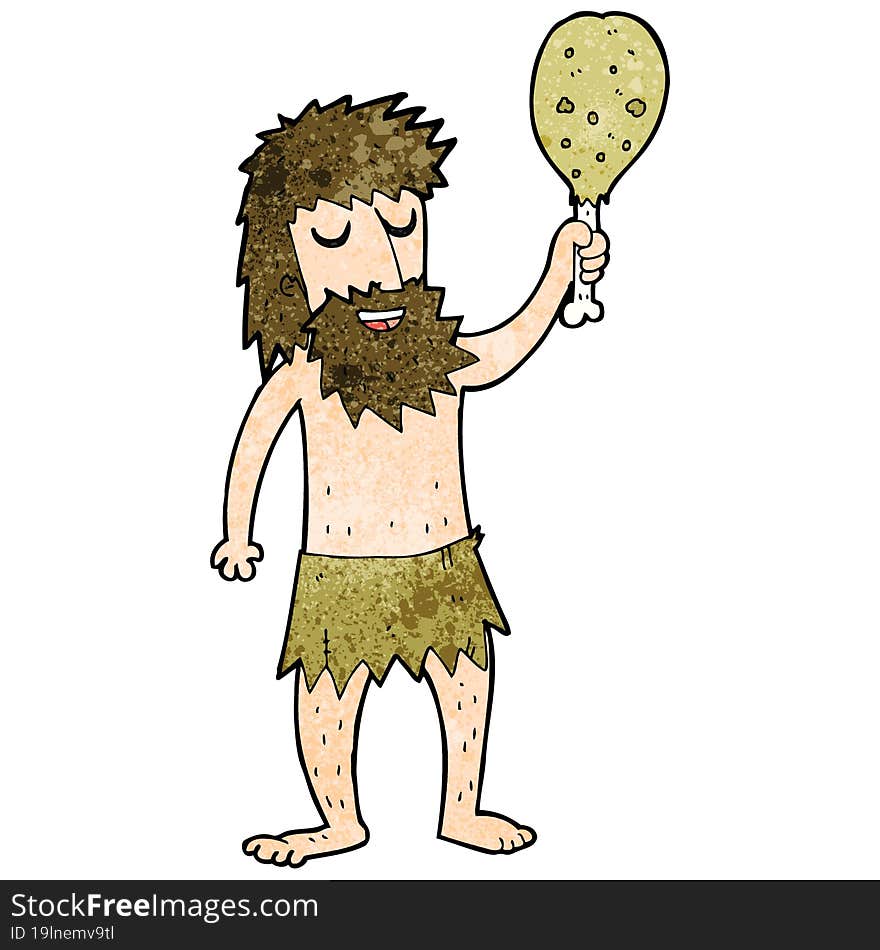 cartoon cave man