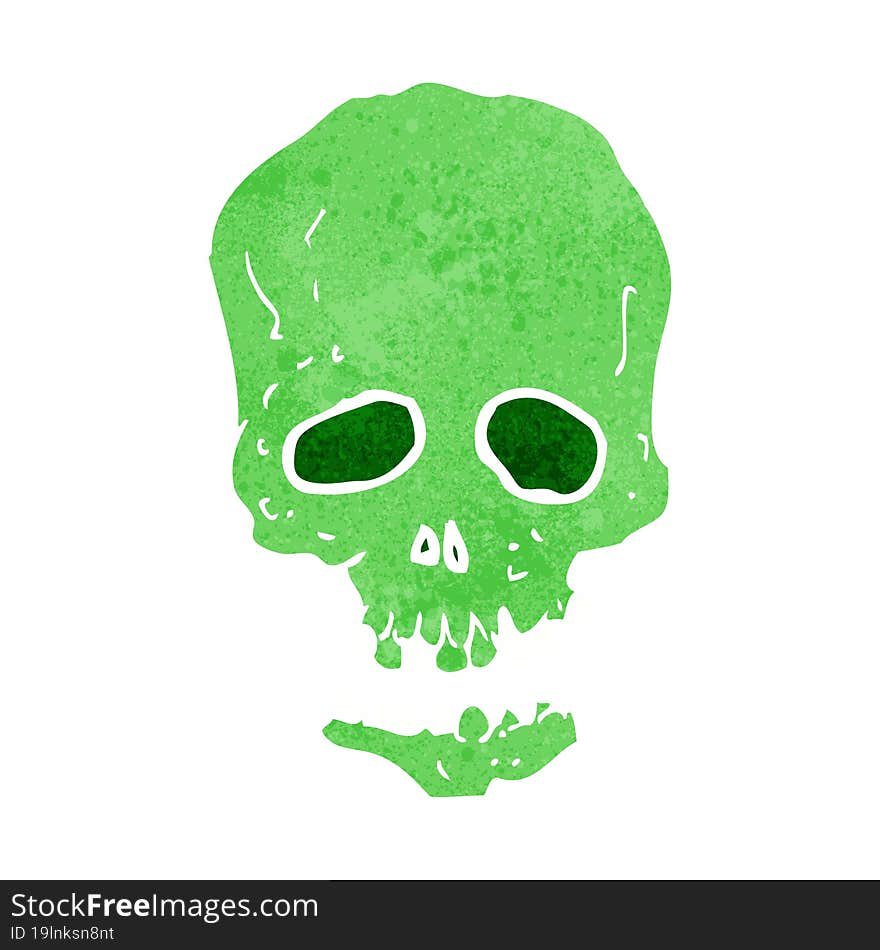 cartoon skull