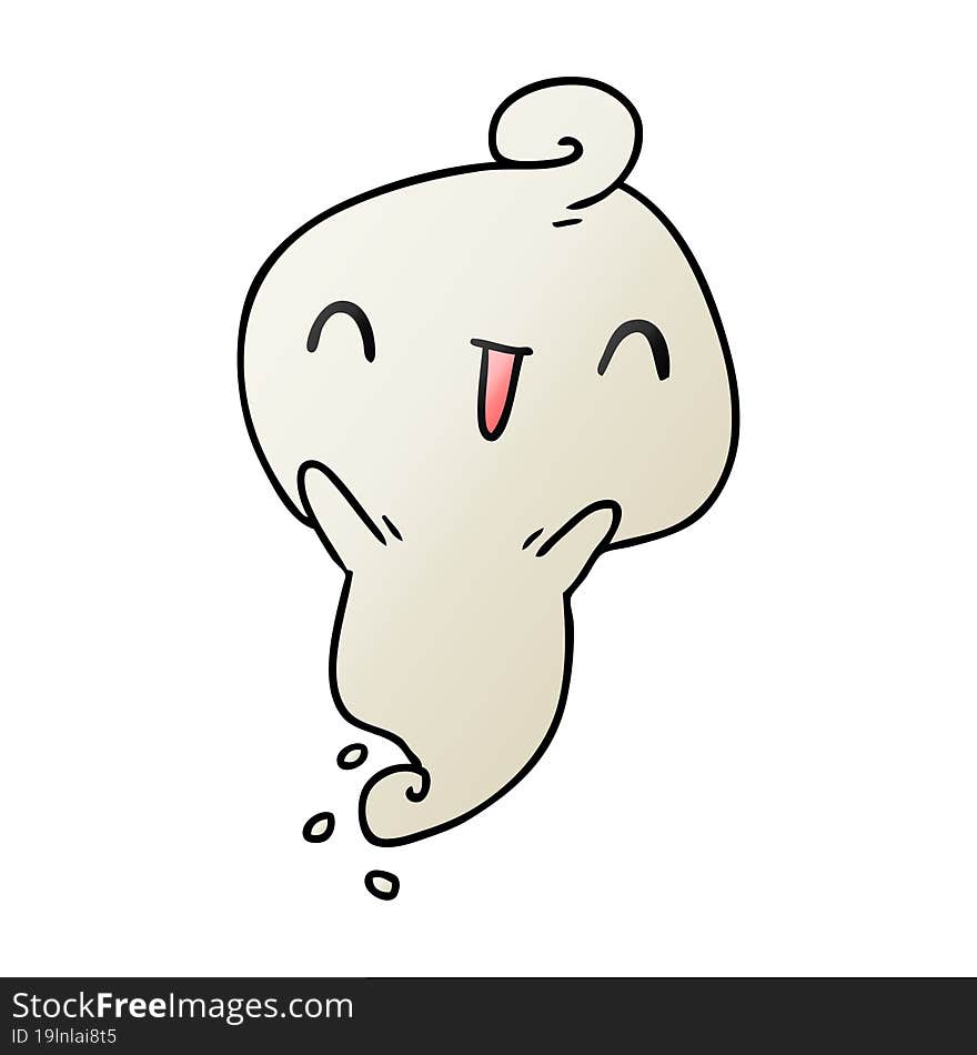 gradient cartoon kawaii cute dead ghost