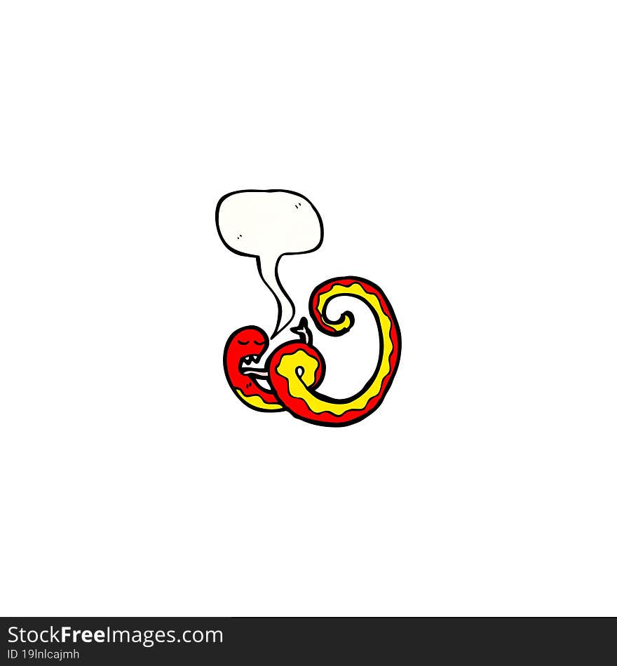 cartoon poisonous snake