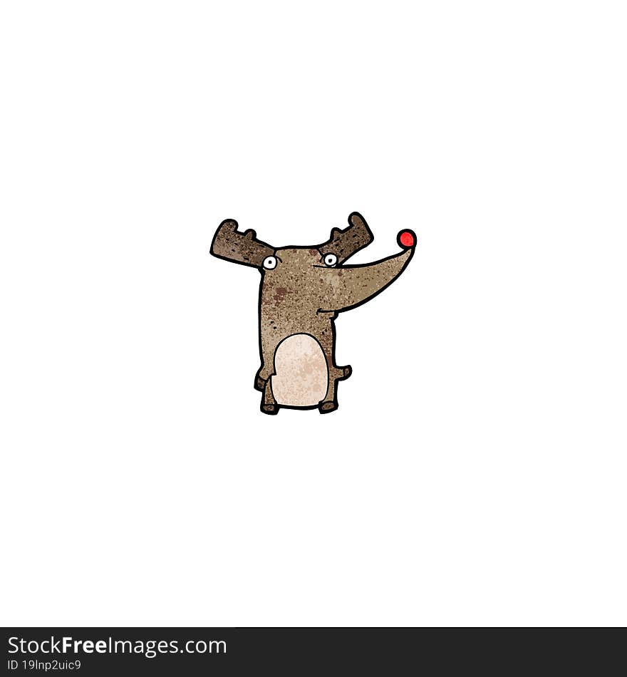 Cartoon Funny Reindeer