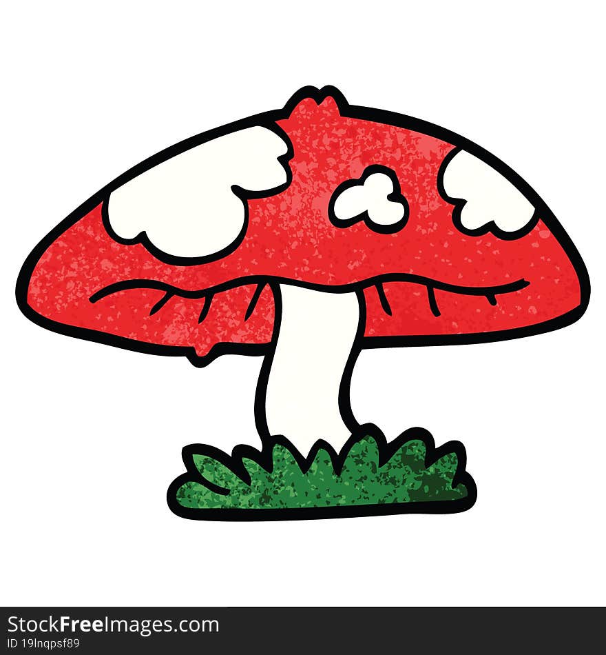 Cartoon Doodle Mushroom