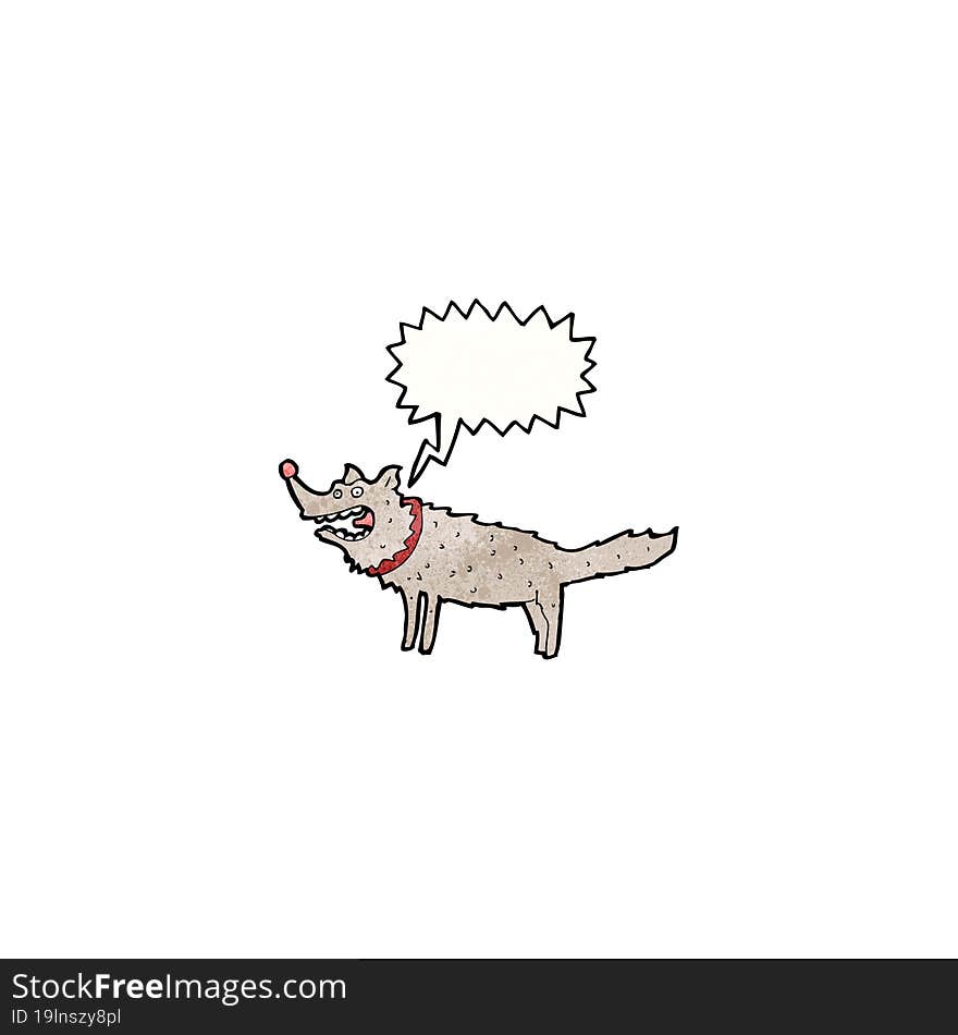 cartoon barking dog