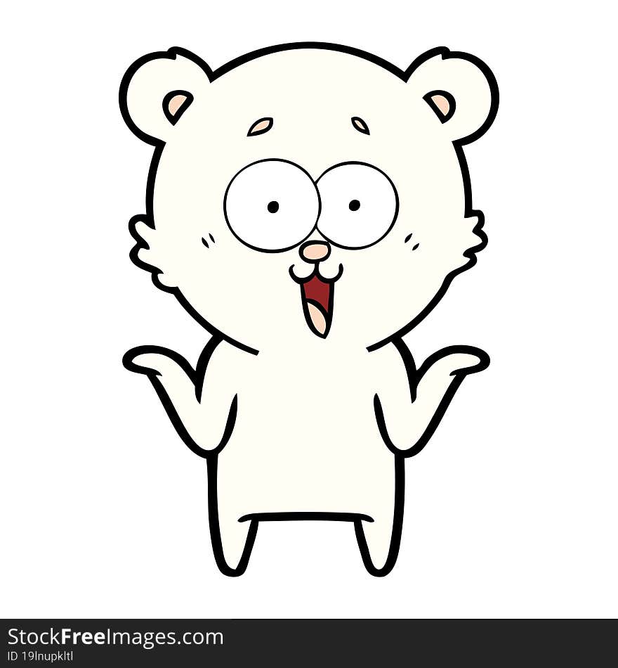 laughing teddy  bear cartoon. laughing teddy  bear cartoon