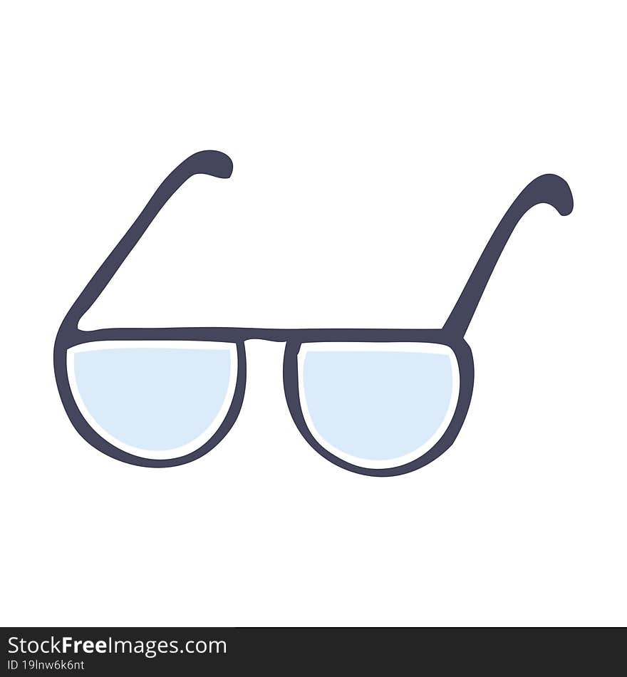 cartoon doodle glasses