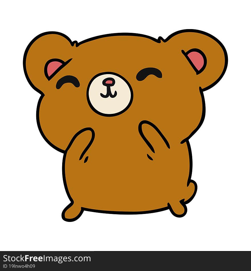 cartoon kawaii cute happy bear