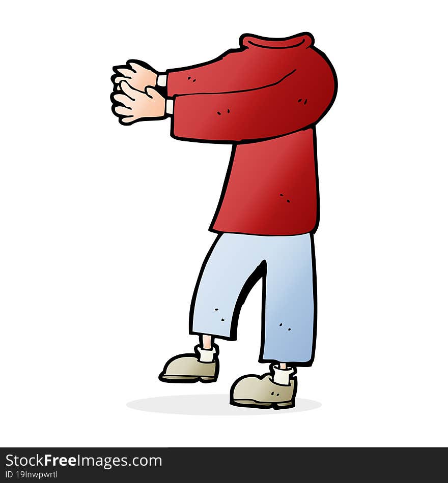 cartoon headless body (mix and match cartoons or add own photo