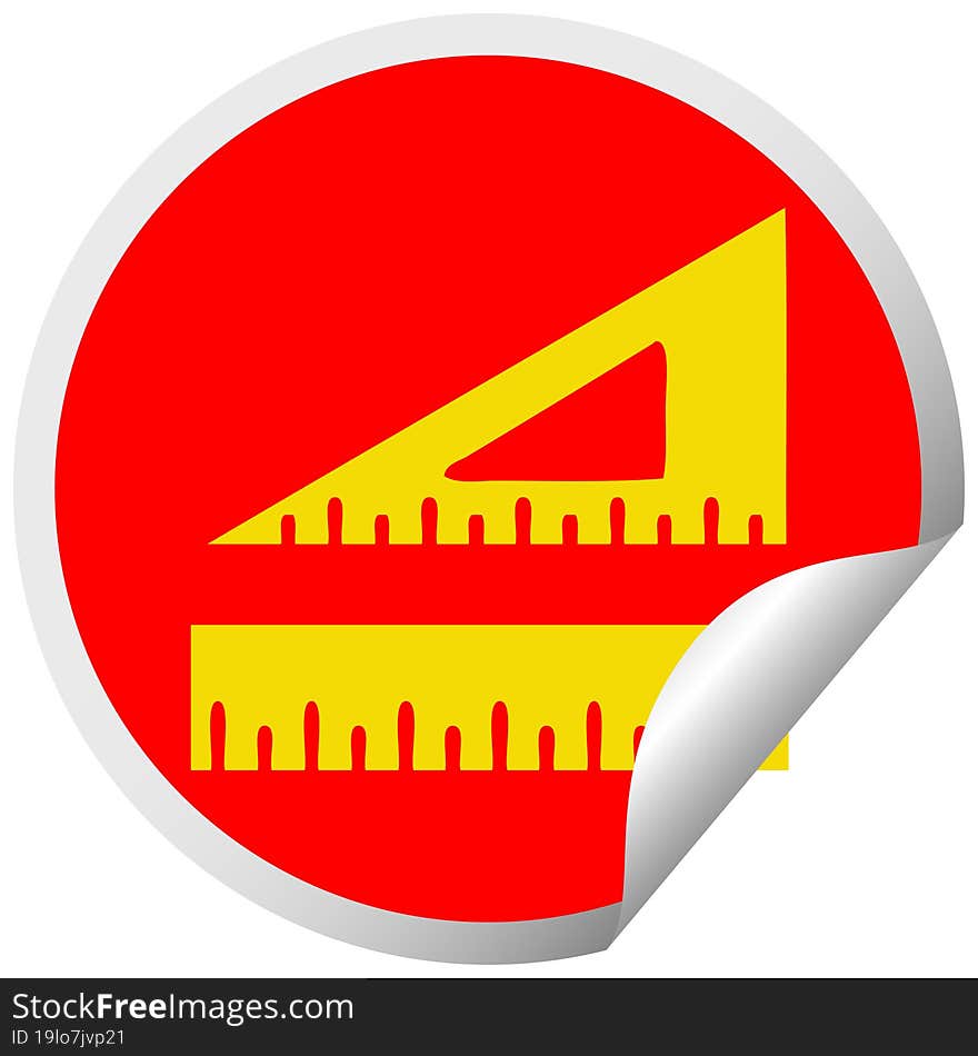 circular peeling sticker cartoon maths set