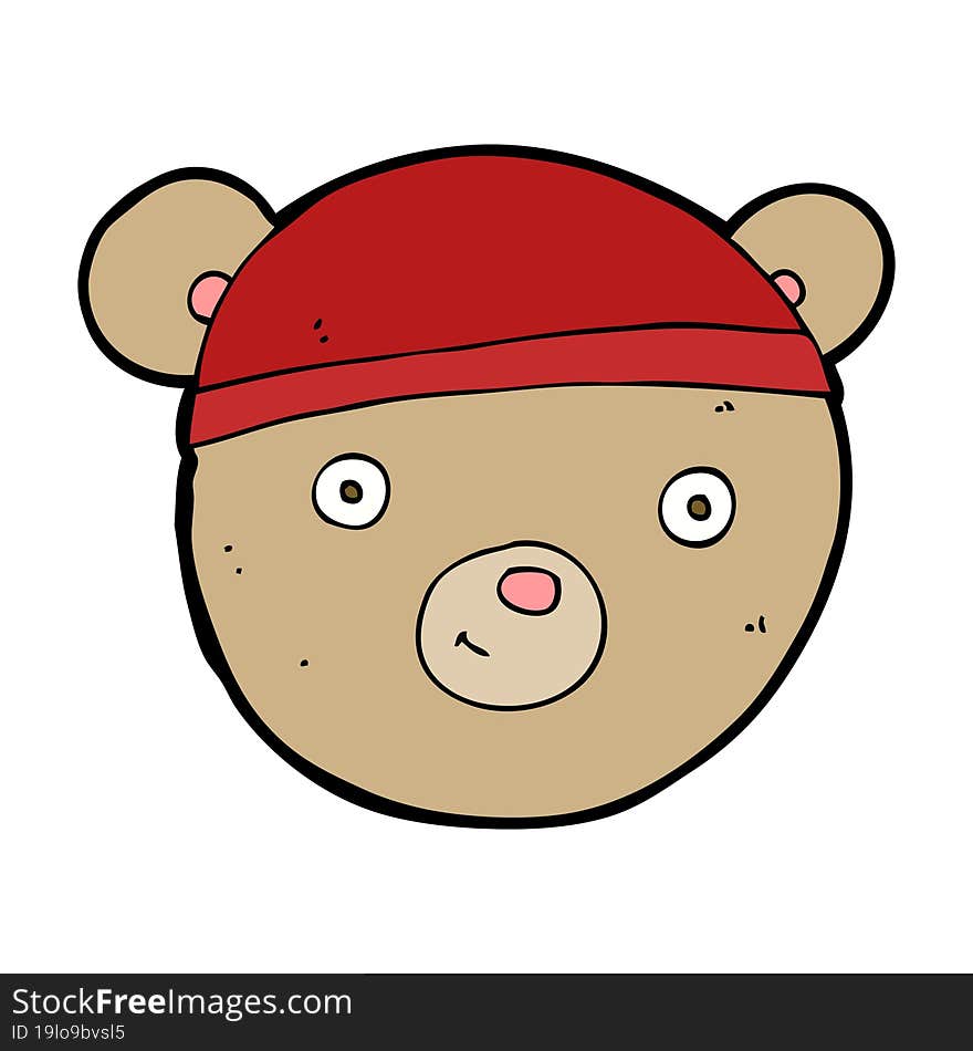 Cartoon Teddy Bear Head