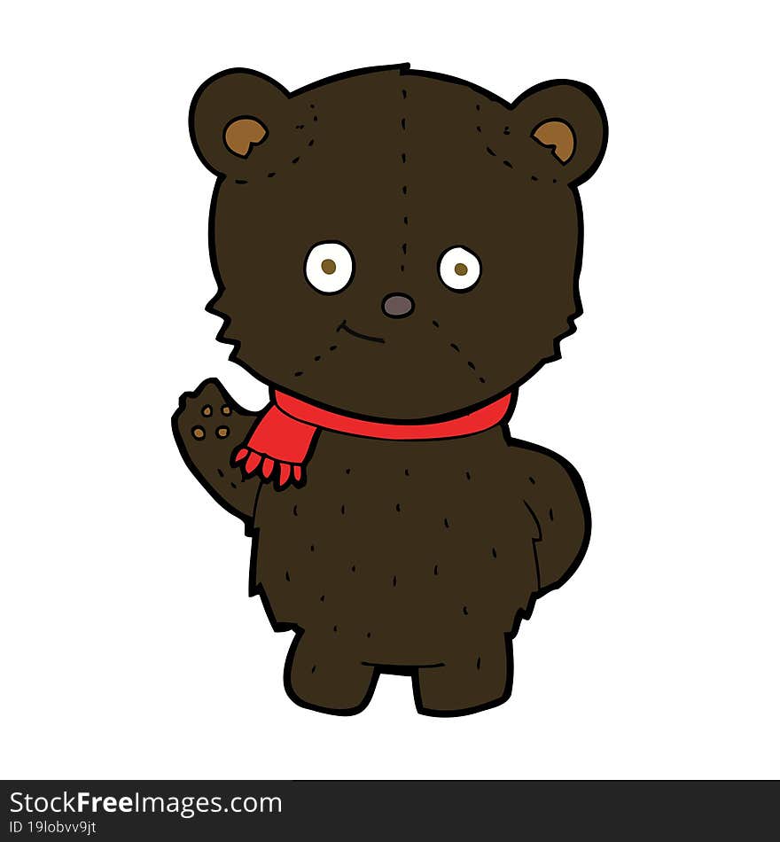 cute cartoon black bear