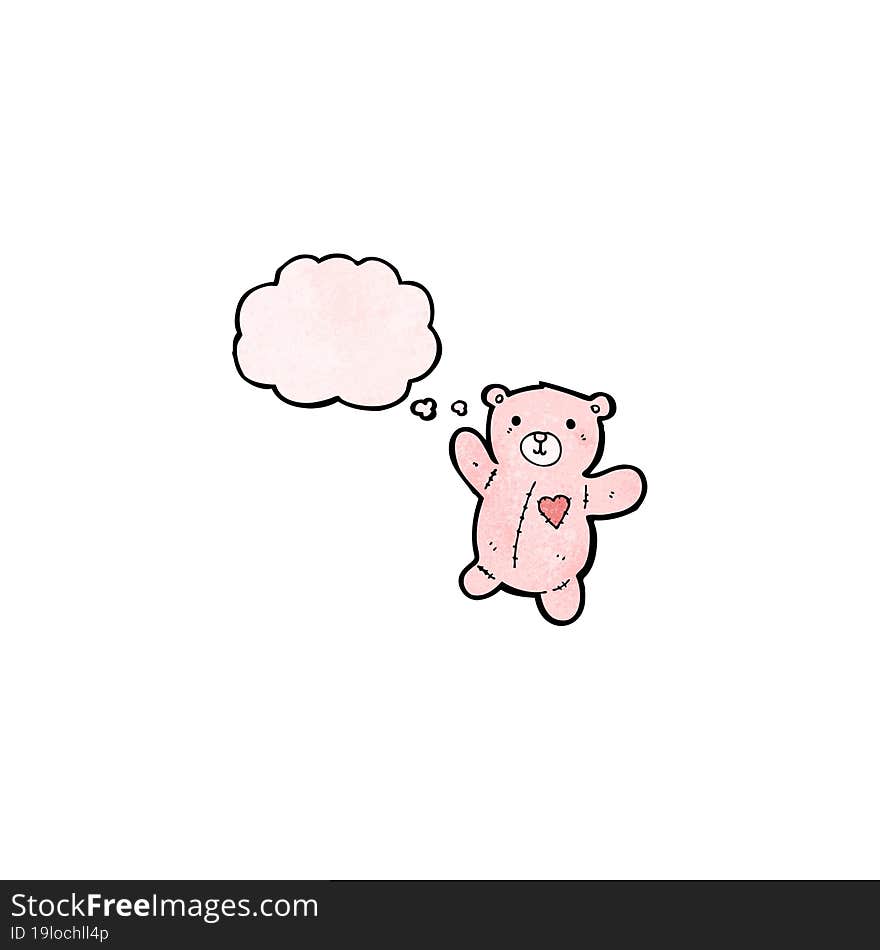 cartoon pink teddy bear