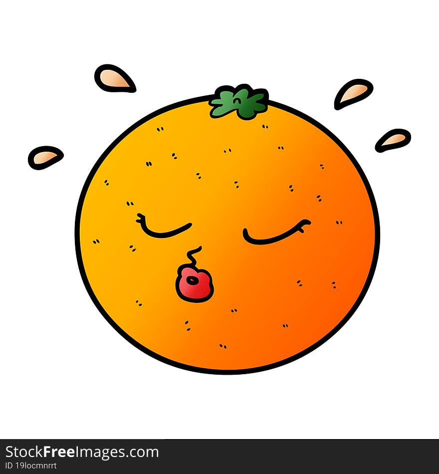 cartoon orange. cartoon orange