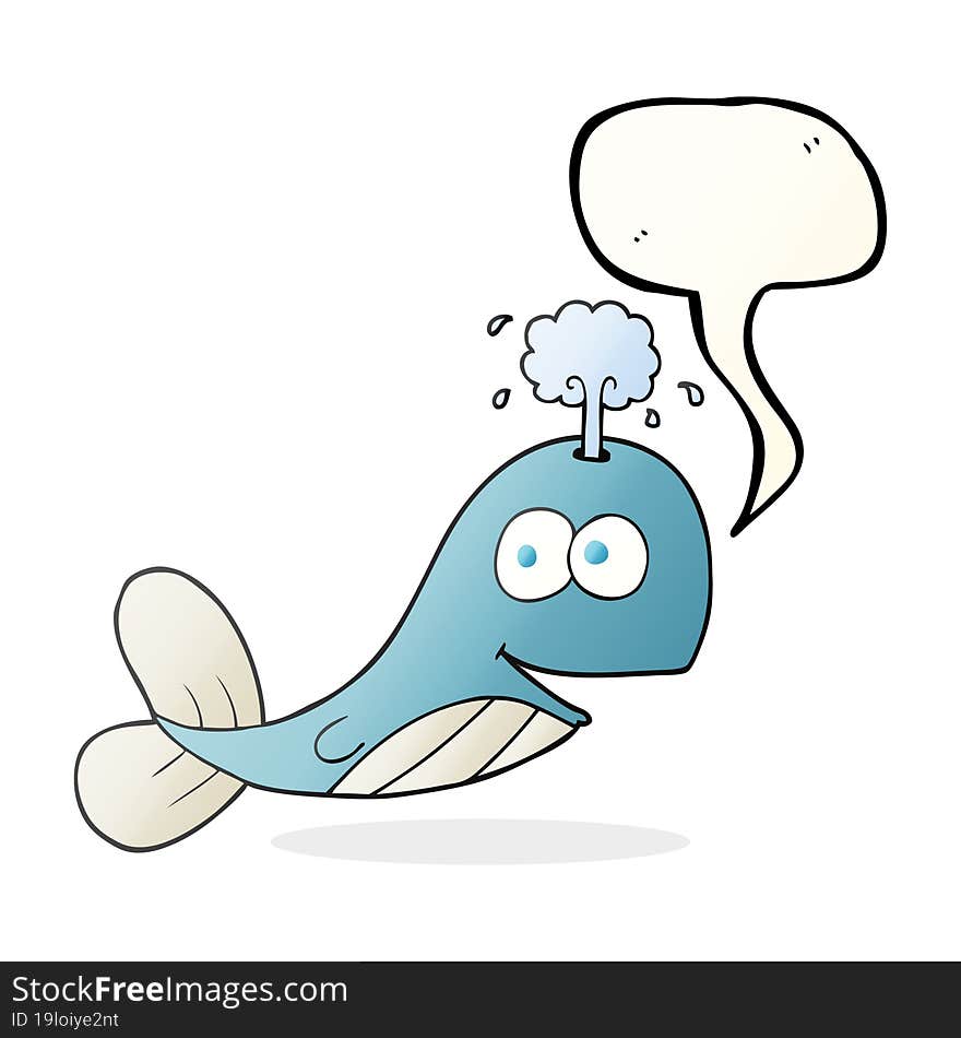 speech bubble cartoon whale