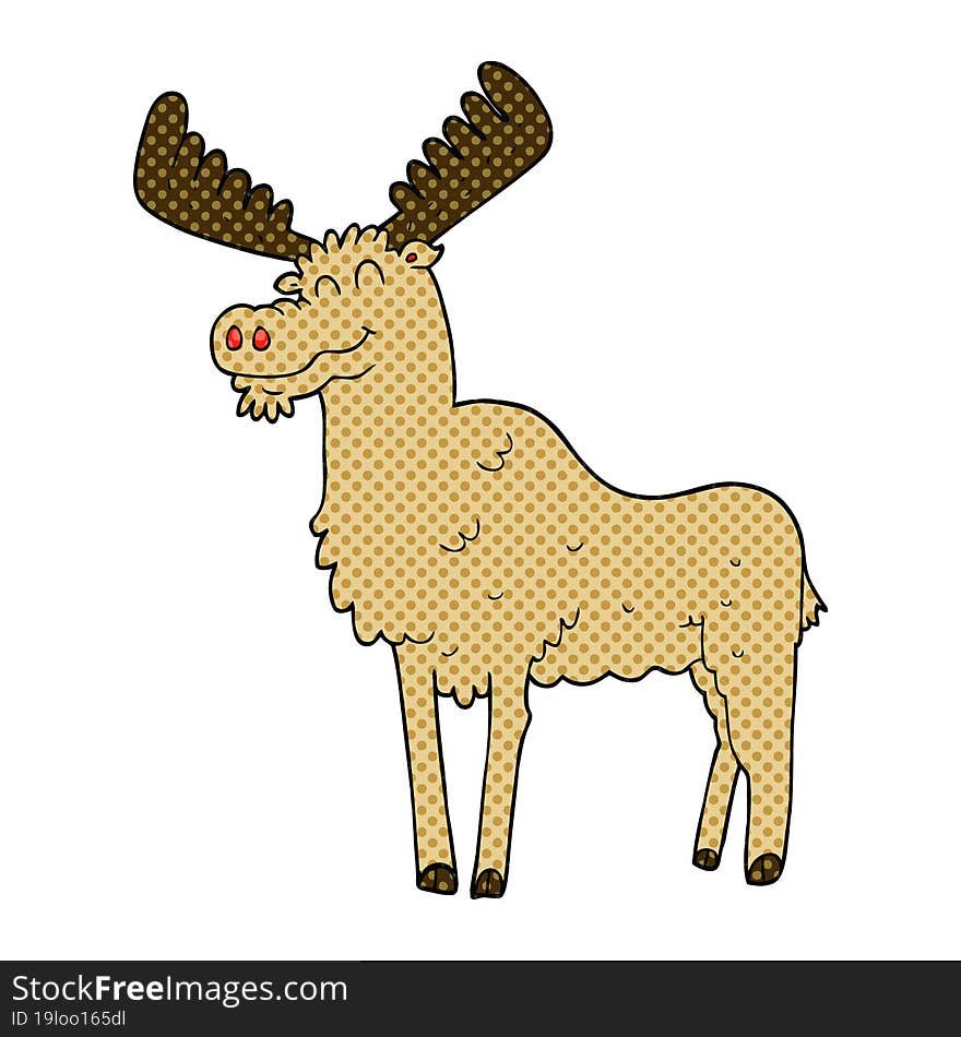 cartoon moose