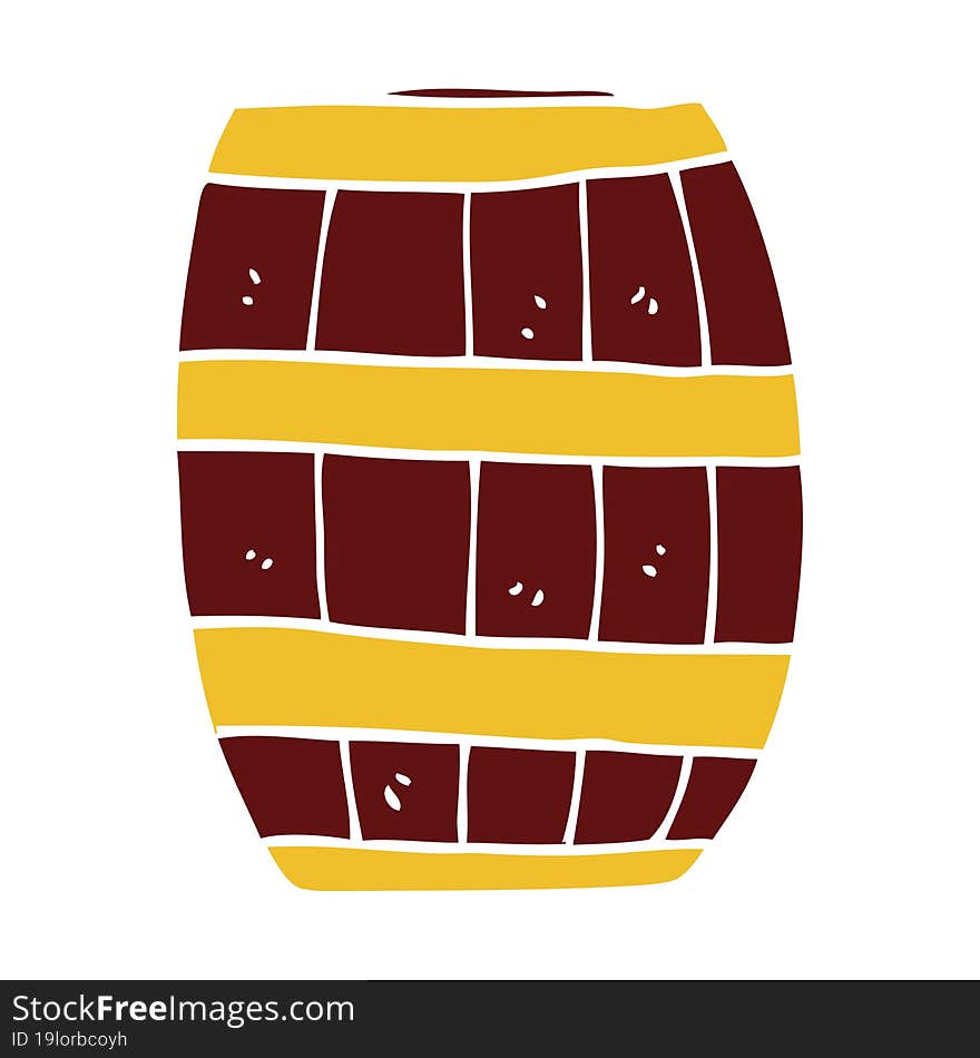 Cartoon Doodle Of A Barrel