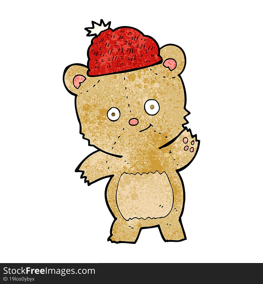 Cartoon Bear In Hat