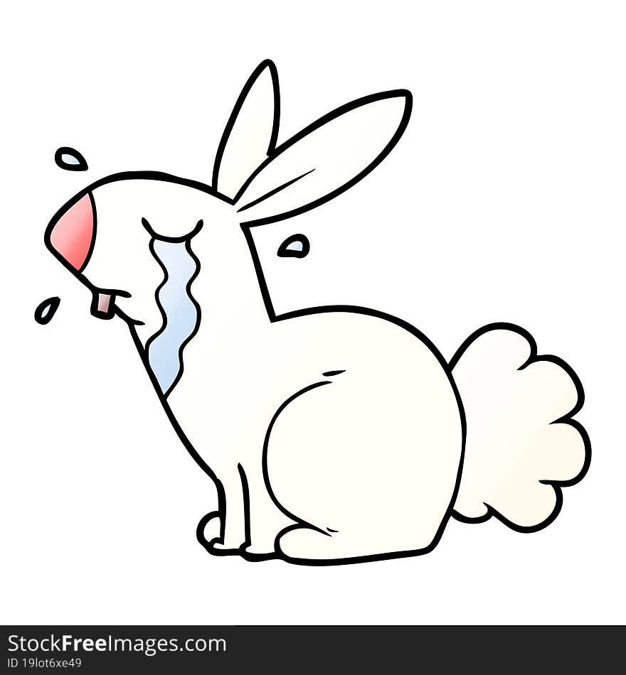 cartoon bunny rabbit crying. cartoon bunny rabbit crying